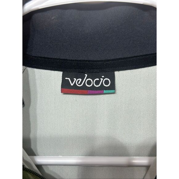 NWT Velocio Rugby Striped Long Sleeve Olive Cycling Jacket Men's Medium - Picture 5 of 13